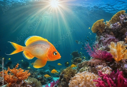 Coral Kingdom: Tropical Fish and Jellyfish in Their Natural Habitat