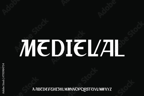 Display alphabet font vector design suitable for headline, logo, poster, magazine and many more