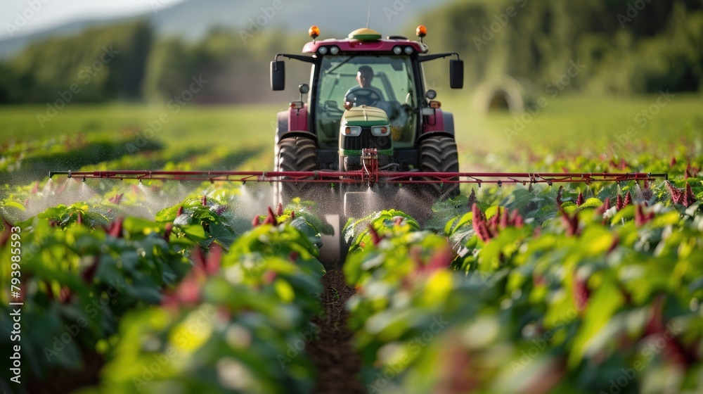A Harvest Symphony: Tractor Dancing Through Crops. Generative AI A Harvest Symphony: Tractor Dancing Through Crops. Generative AI