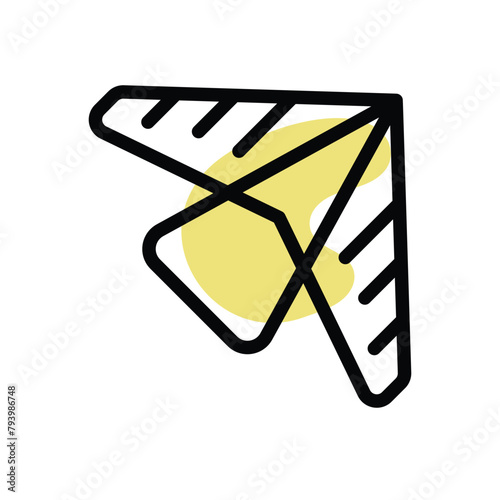 Hang Glider vector icon