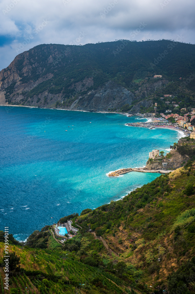 
Magic of the Cinque Terre. Timeless images. Monterosso, the port, the beach and the ancient village