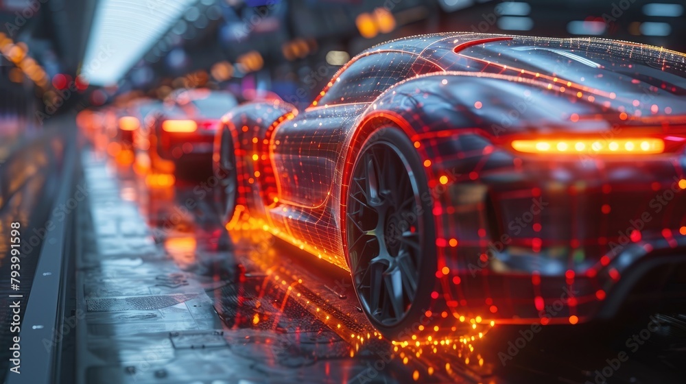 Solar-powered autonomous cars on a transparent roadway, with holographic traffic management systems Solar-powered autonomous cars on a transparent roadway, with holographic traffic management systems