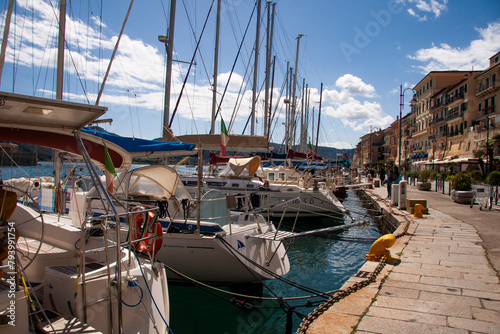 Italia, Toscana, Isola d'Elba. Il paese di Portoferraio.