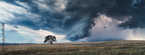 Tempestade na natureza photo