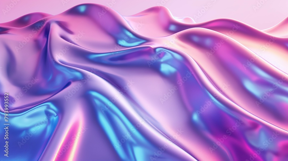 Obraz premium Geometric Pattern Wave Background in Purple 3d Silk