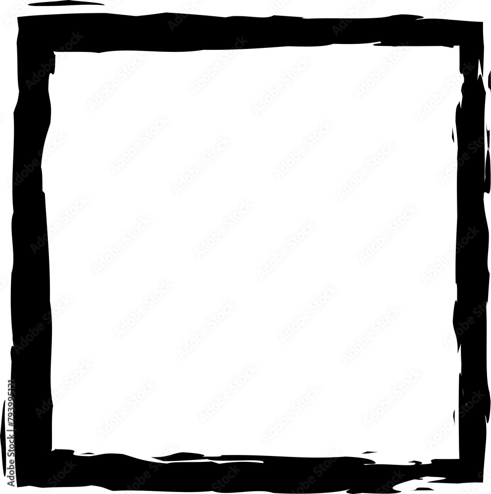 Set of square frames in grunge style. Elements for tags, labels, cards Set of square frames in grunge style. Elements for tags, labels, cards