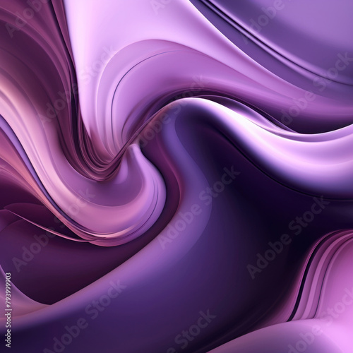 Abstract Purple Swirling Liquid Art Background