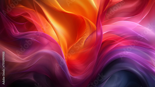 Abstract digital art featuring dynamic swirls of color, conveying a sense of movement and emotion that adds a touch of avant-garde elegance to your walls.