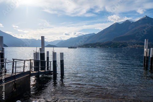 Fototapeta Naklejka Na Ścianę i Meble -  Tourist destination small medieval village of Bellagio with hilly narrow streets and luxurious villas, holiday destination on Lake Como, Italy