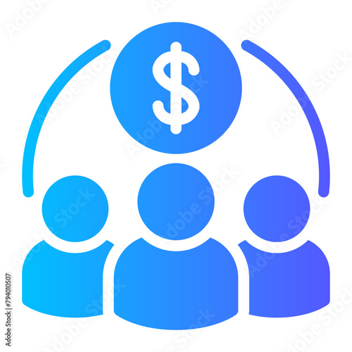 sales team gradient icon