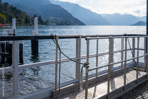 Fototapeta Naklejka Na Ścianę i Meble -  Tourist destination small medieval village of Bellagio with hilly narrow streets and luxurious villas, holiday destination on Lake Como, Italy