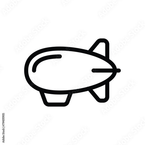 Airship vector icon