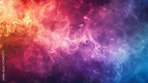 b Colorful smoke background 