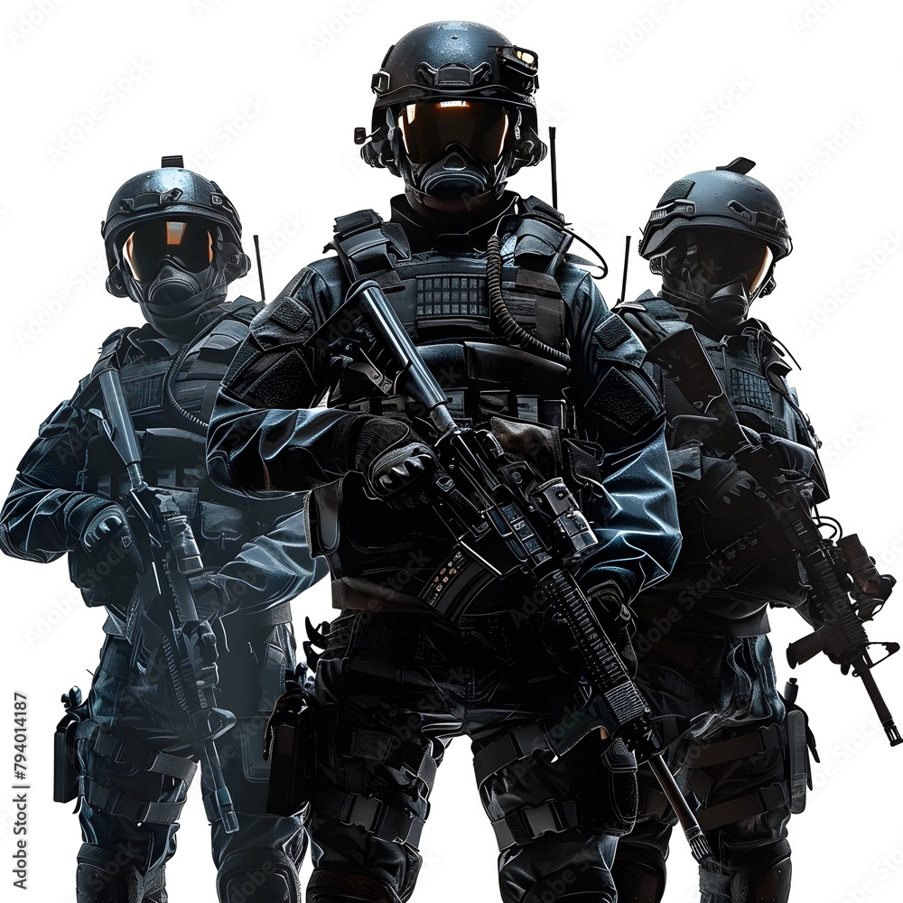 Highly Trained and Equipped Special Forces Team Prepared for Critical Mission