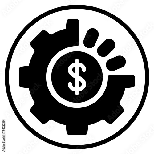 management glyph icon