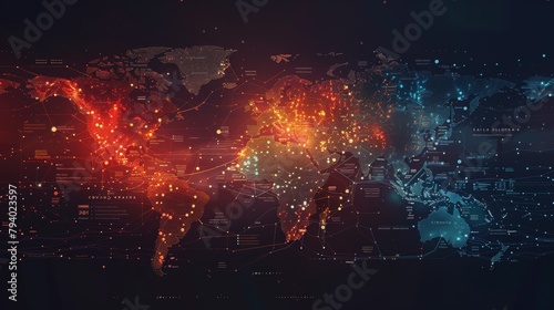 Craft a dynamic global map visualization © Supasin