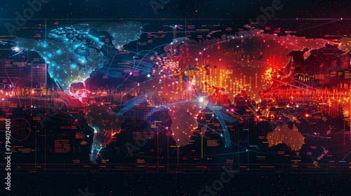 Craft a dynamic global map visualization