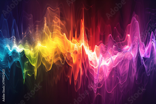 Visual Interpretation of Spectrum Displaying Various Rs Lines in Spectroscopy photo