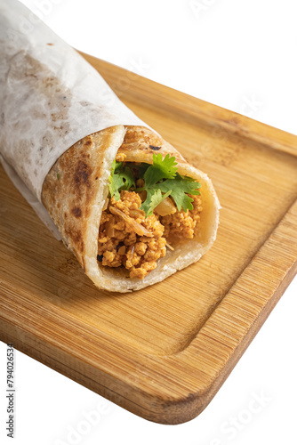 Shakshuka Porotta roll wrap breakfast