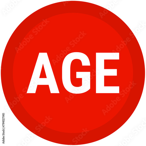 Age Restriction Colored Icon Pack