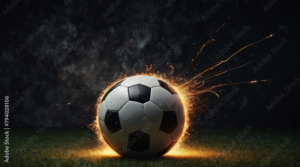 Fototapeta premium A Thrilling Display of Spark-filled Action