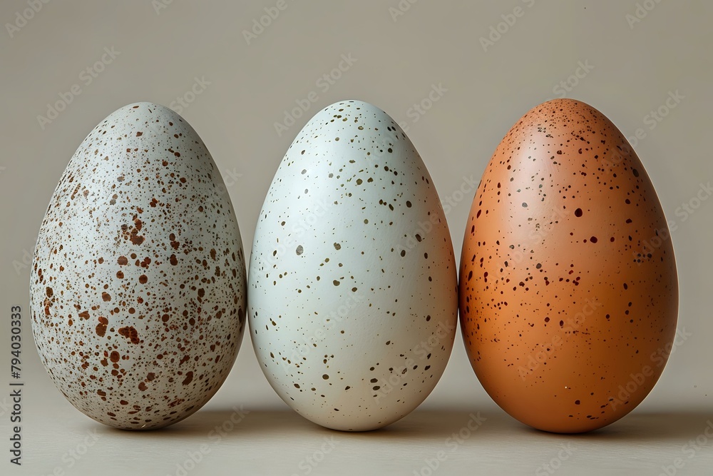 Soft Harmony: Trio of Natural Eggs