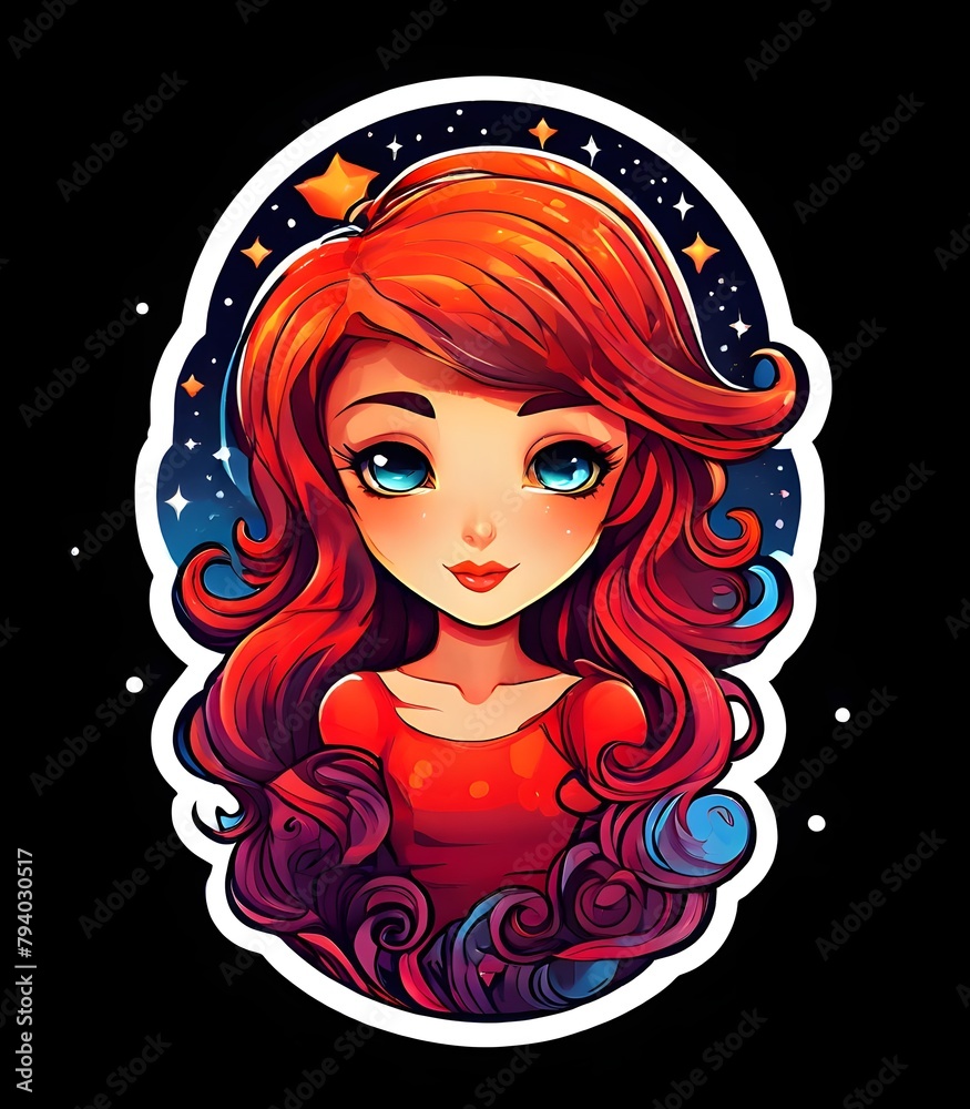 portrait of a girl with hair portrait of a girl with hair