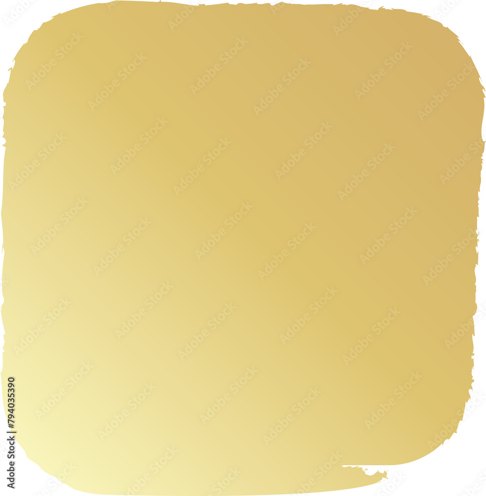 Rounded square golden frames. Luxury design