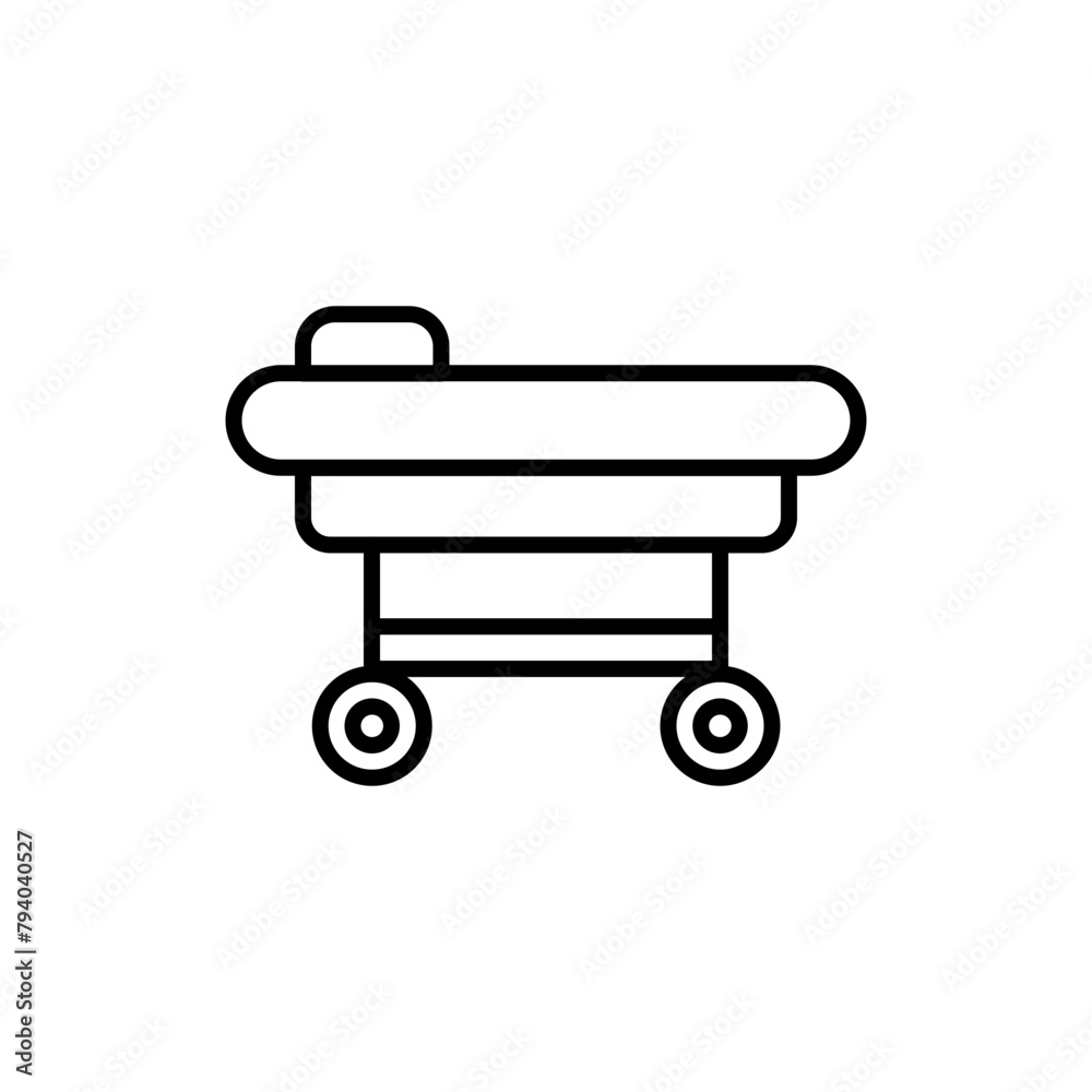 Stretcher outline icons, minimalist vector illustration ,simple transparent graphic element .Isolated on white background Stretcher outline icons, minimalist vector illustration ,simple transparent graphic element .Isolated on white background