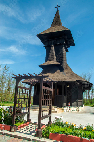 The wooden church of the Deleni monastery Nativity, Constanta, Romania