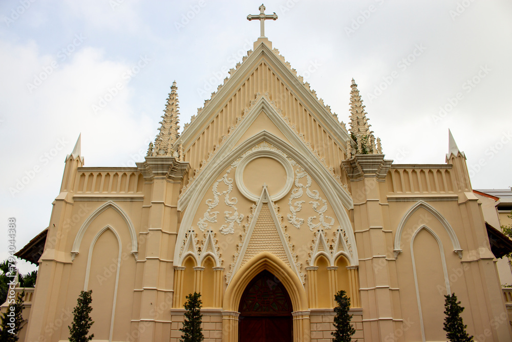 View Of An Old Chapel In Saint Joseph Seminary Of Saigon, Vietnam.
