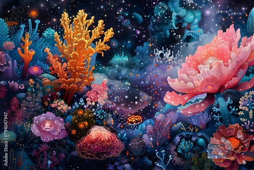 Otherworldly Underwater Performances Illuminated by Galactic Wonders