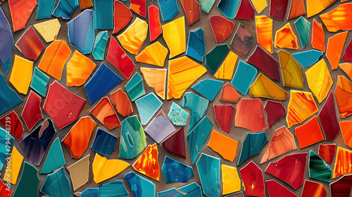 Buntes und lebendiges Mosaikmuster