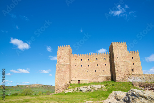 Exterior view of Siguenza Castle, today used as a luxury hotel.