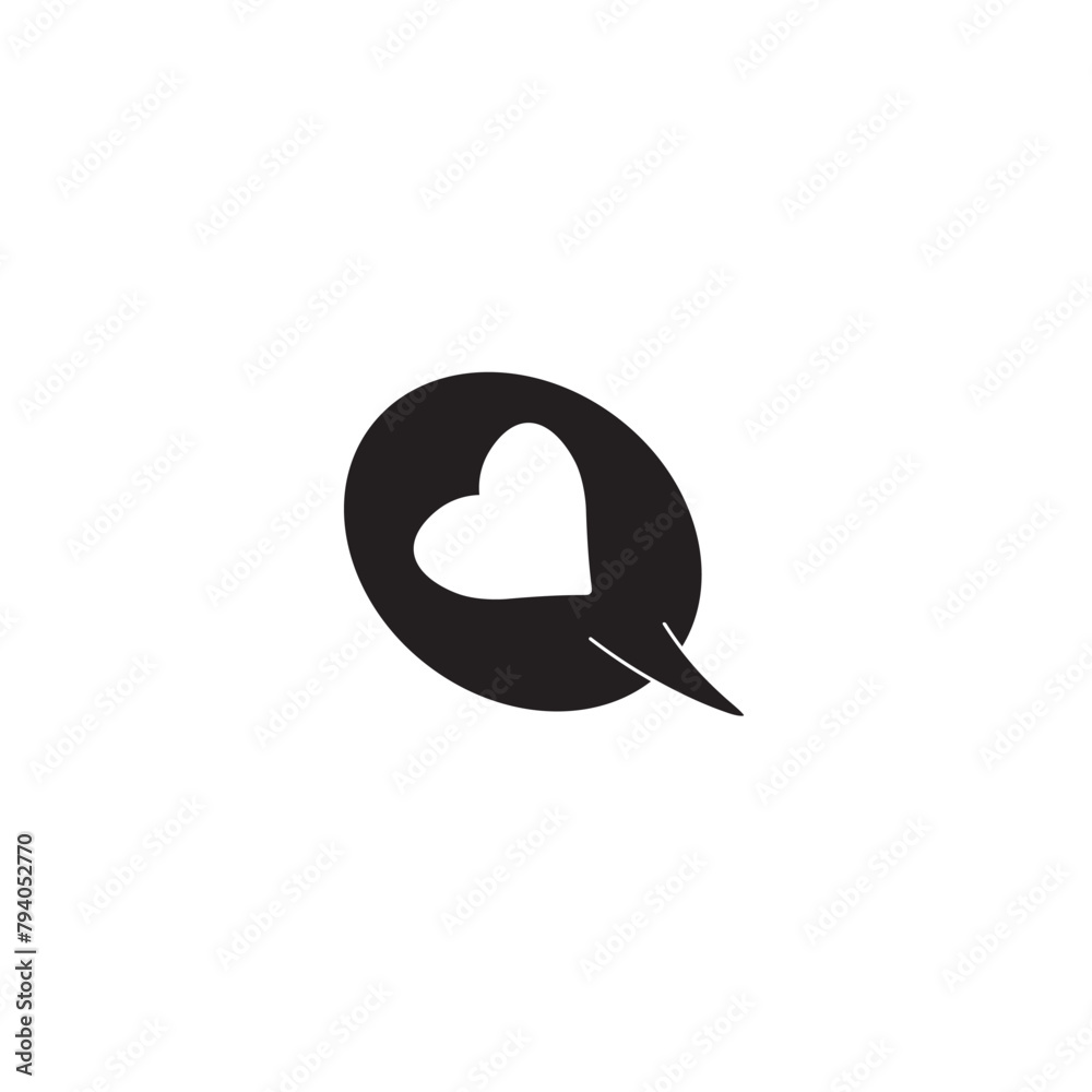 Fototapeta premium Speech bubble icon vector illustration