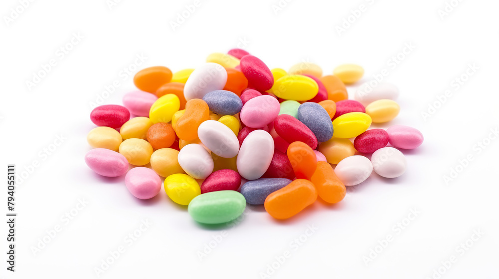 Isolated on a white background, colorful candies Isolated on a white background, colorful candies