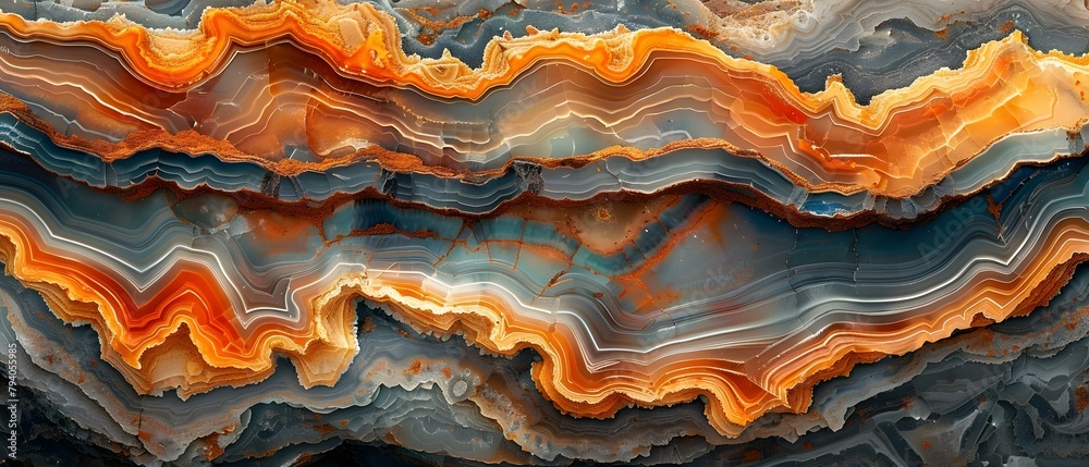 Closeup photo of colorful patterns in petrified wood Woodworthia species. Concept Nature Photography, Close-Up Shots, Textures and Patterns, Petrifed Wood, Woodworthia Species