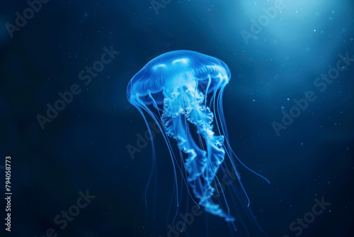 A bloom of jellyfish drifts lazily with the ocean currents. © Hunman