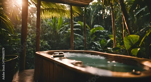 Jacuzzi in the jungle. photo