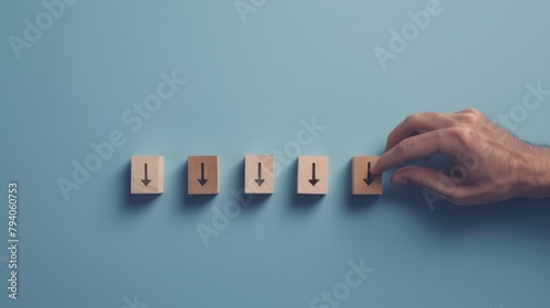 Hand Changing Direction of Arrow Blocks