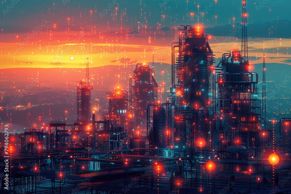 Obraz premium A vibrant, illustrated timeline of construction from ancient methods to contemporary technologies and future innovations