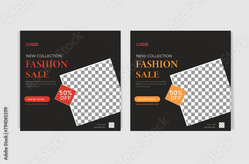 social media post design template.