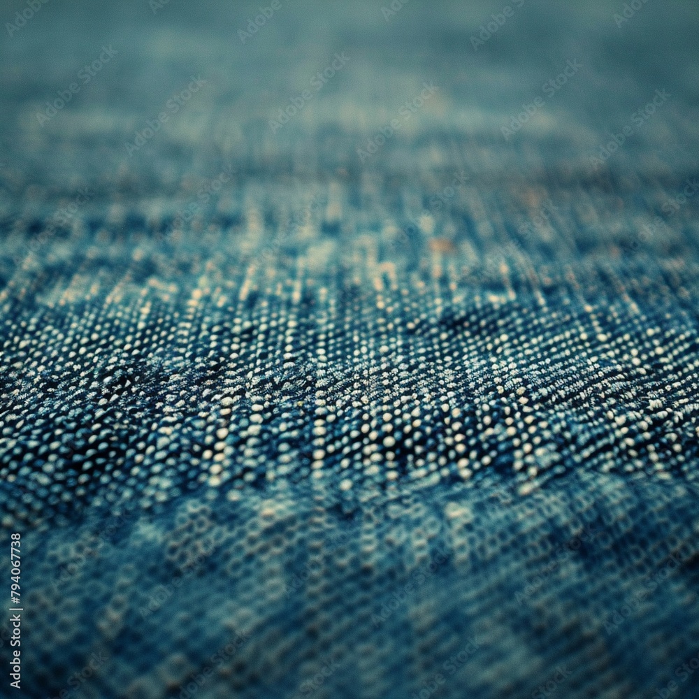 Faded denim closeup, wide angle, textured detail for a casual vintage background Faded denim closeup, wide angle, textured detail for a casual vintage background
