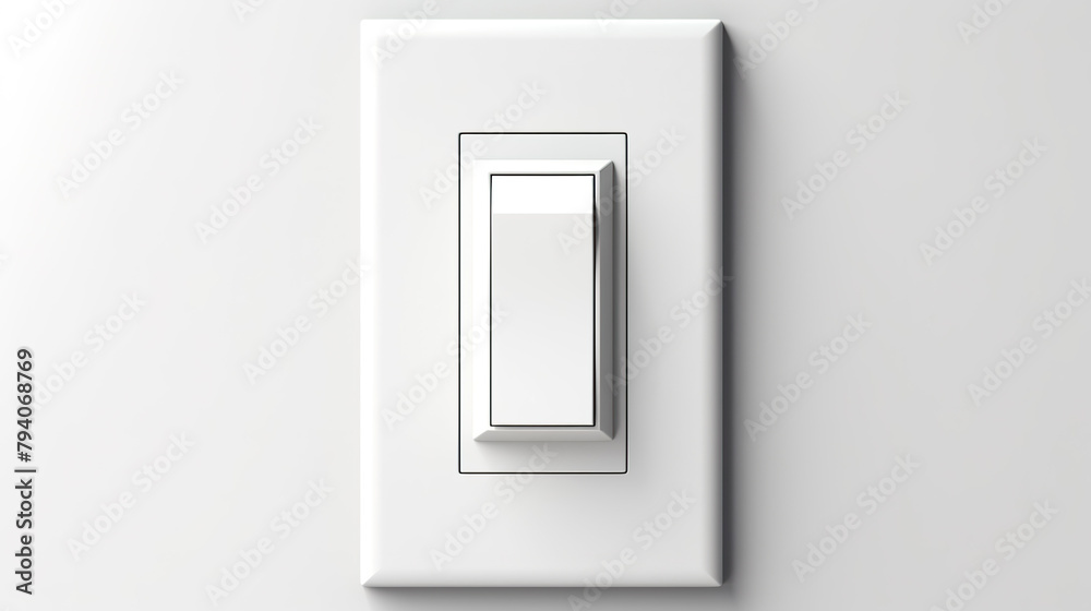 isolated light switch against a backdrop of pure white isolated light switch against a backdrop of pure white