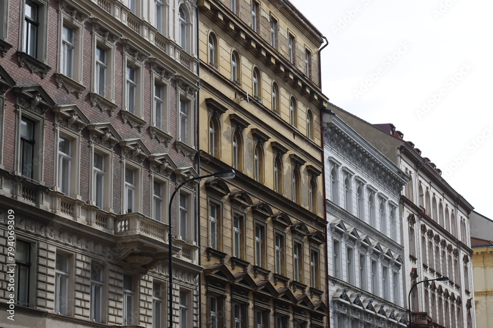 Classic apartment block in Prague, Czech Republic
