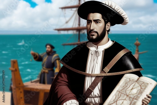 Francisco Pizarro González, was a Spanish conquistador, best known for his expeditions that led to the Spanish conquest of Peru. photo