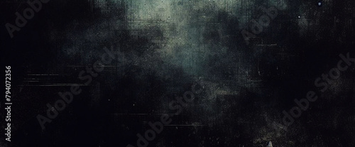 Modern dark green wall background. teal grungy backdrop. foresty green dark stucco wall, texture, seamless pattern. closeup of green textured wall. vintage worn distressed texture, smeared old paper.