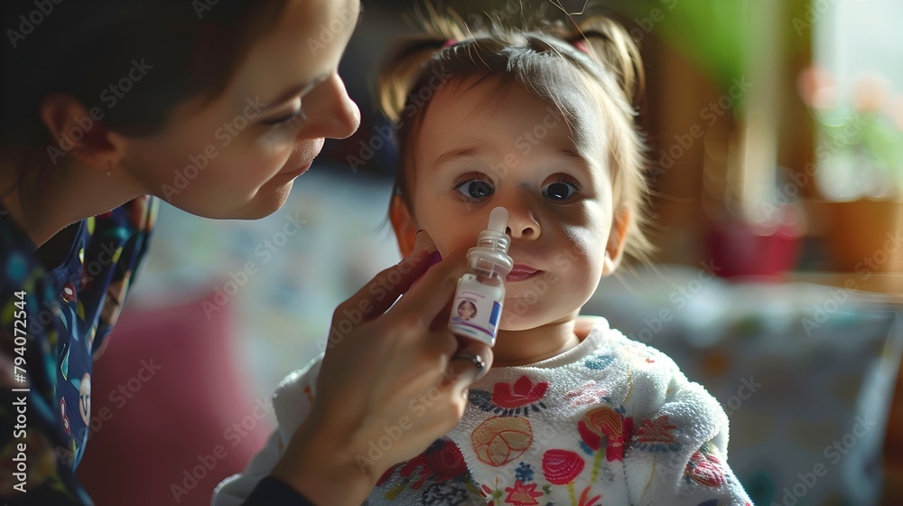 Parental Care and Disease Management: A Child Receives Medicine at Home Parental Care and Disease Management: A Child Receives Medicine at Home
