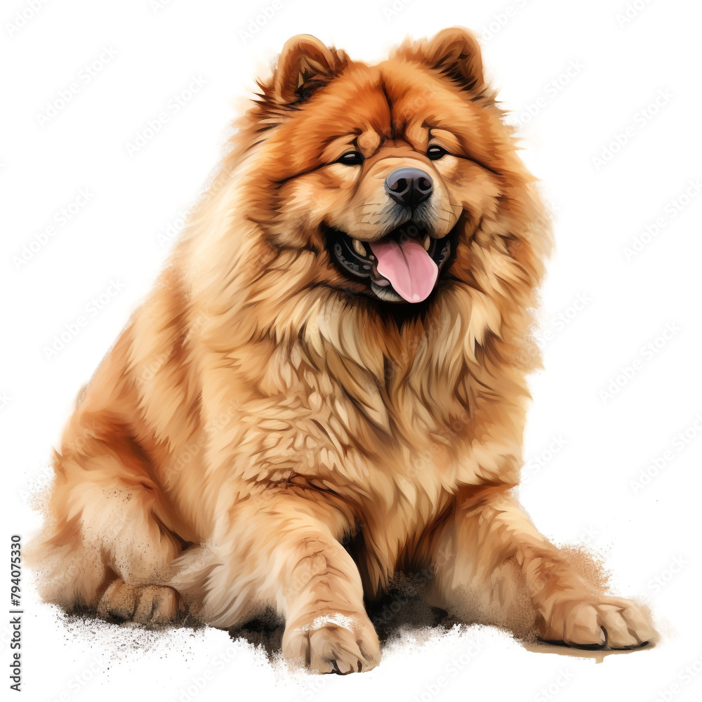clipart chow chow sitting сreated with Generative Ai clipart chow chow sitting сreated with Generative Ai