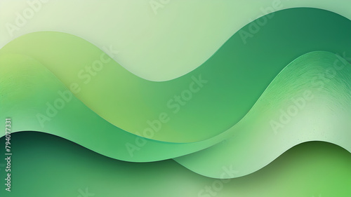 Fresh green gradient with textured details banner, minimalistic illustration, bright banner, acrylic, gradient, horizontal